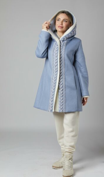 24/25 cappotto in cashmere celeste
