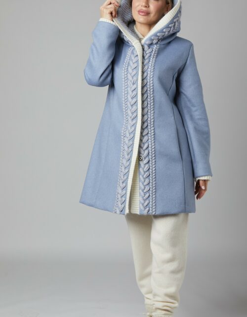 24/25 cappotto in cashmere celeste
