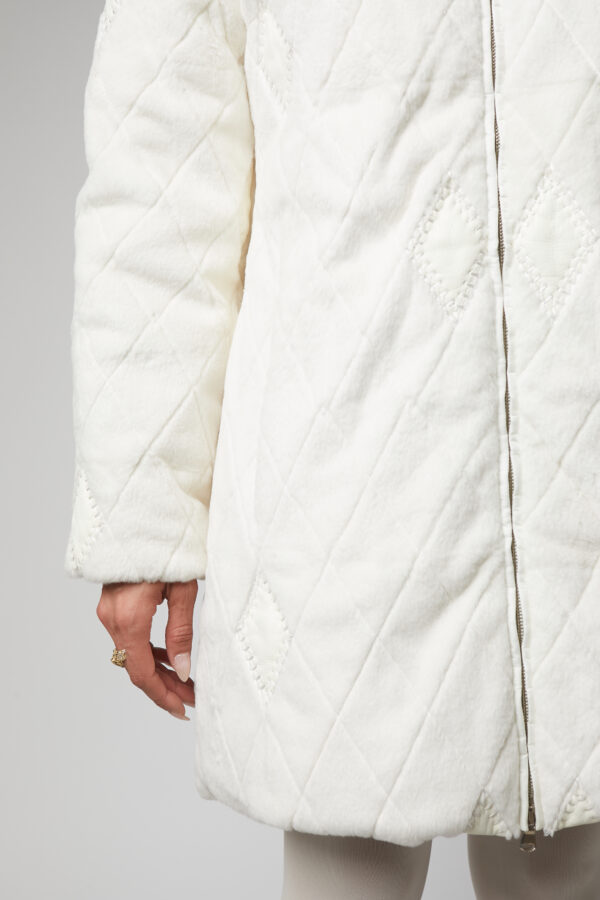 24/25 cappotto in rex reversibile bianco - immagine 3