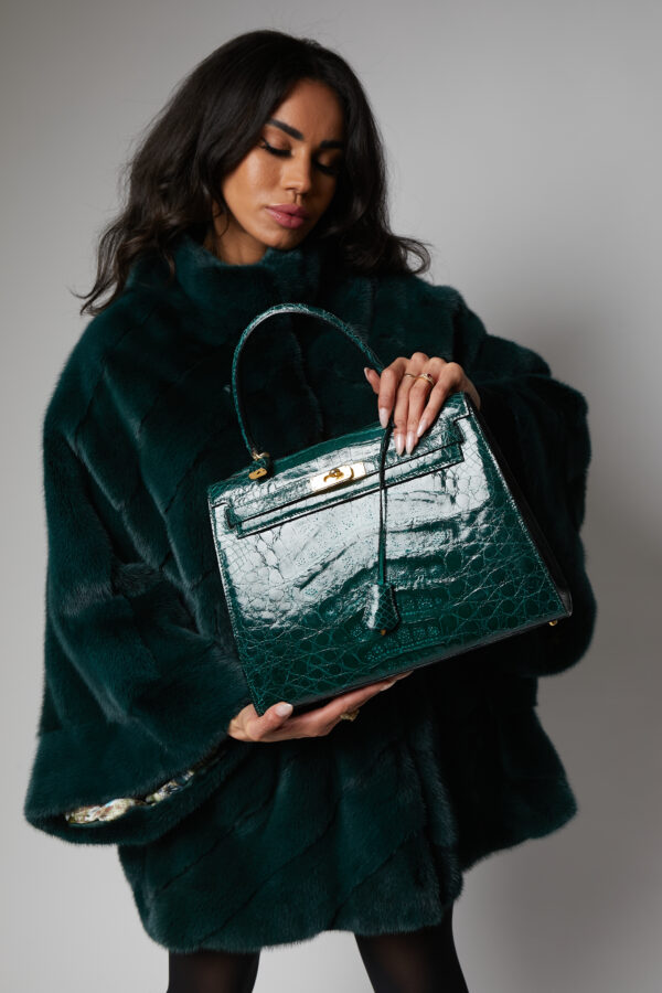 24/25 borsa in cocco smeraldo