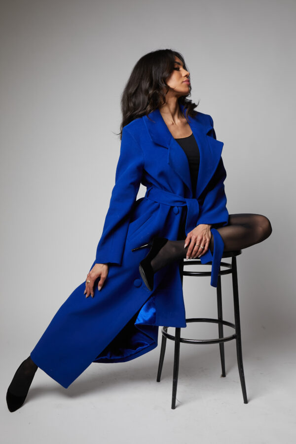 24/25 cappotto maxi cashmere blu
