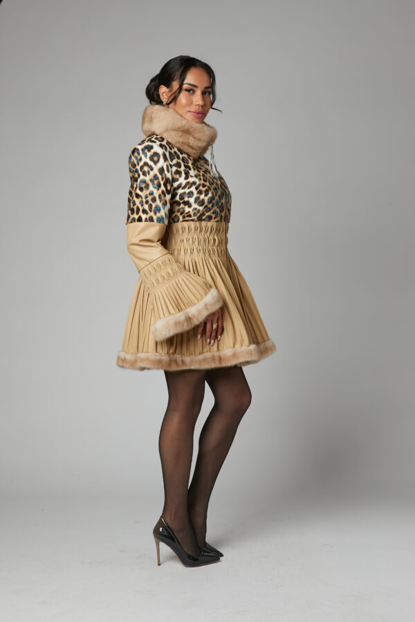 24/25 cappotto redingote in nappa plissettato - immagine 3