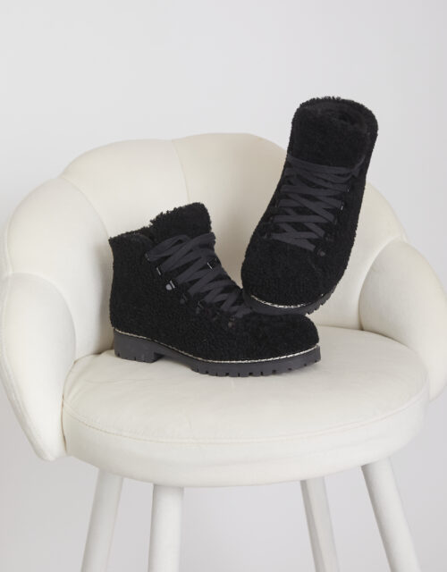 24/25 scarponcino in shearling nero