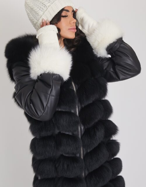 24/25 Cappellino in cashmere bianco