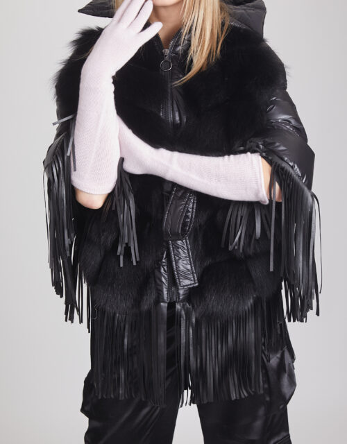 24/25 Guanti lunghi in cashmere rosa