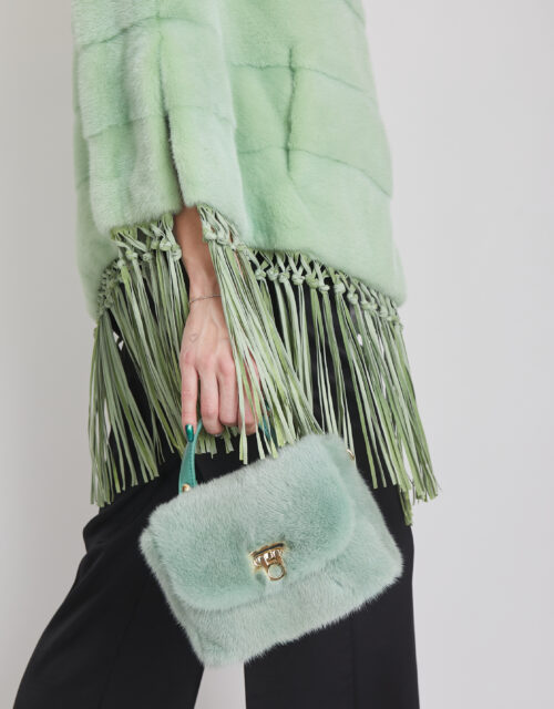 24/25 Mini bag in visone menta