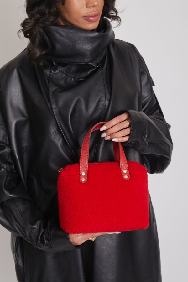 24/25 poncho in nappa nero - immagine 2
