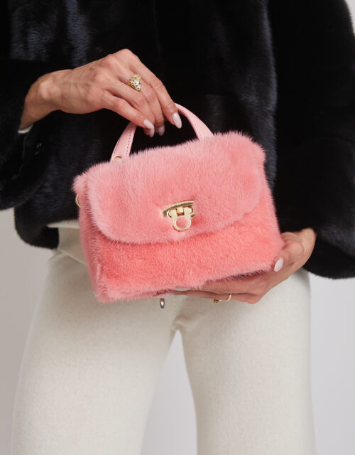 24/25 Mini bag in visone pesca