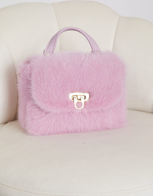 24/25 Mini bag in visone rosa