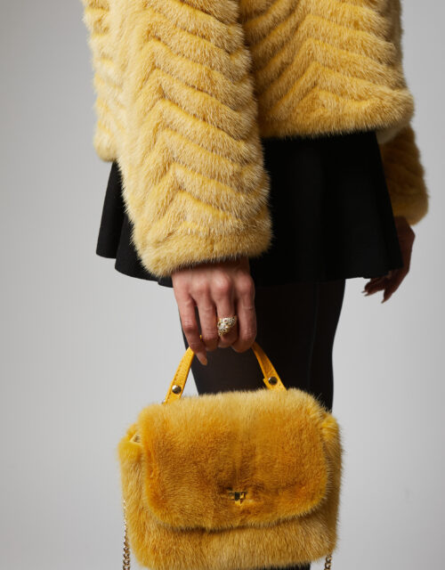 24/25 Mini bag in visone mustard