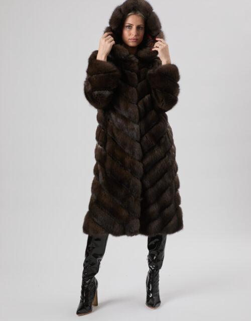 25/26 Cappotto in zibellino russo bargusinski