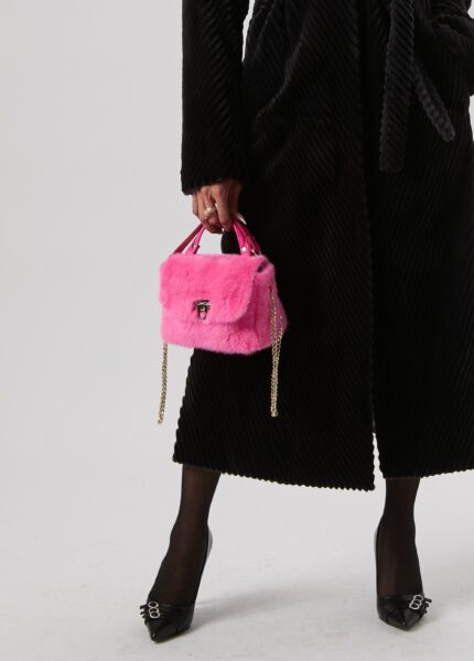 25/26 Mini bag in visone fucsia