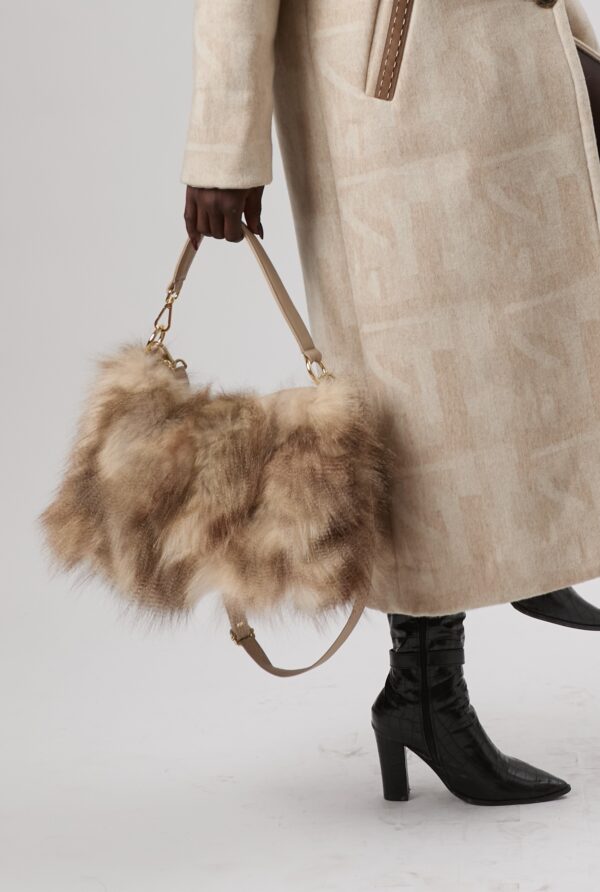 25/26 Borsa in opossum naturale dorsato