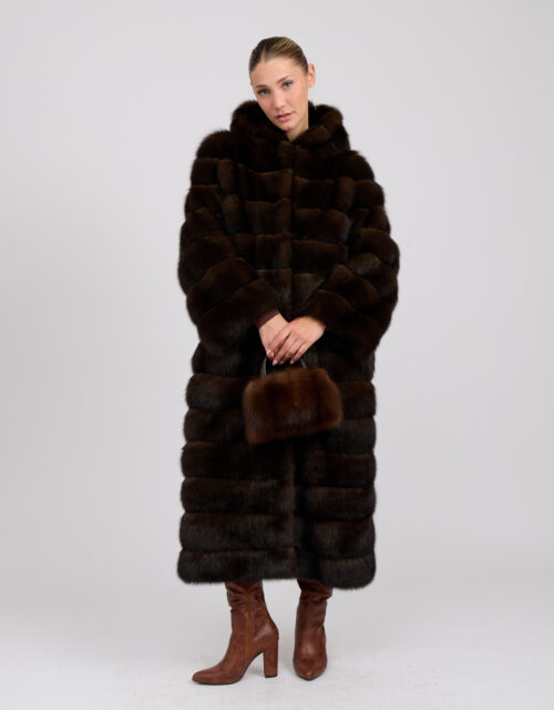 26/27 Cappotto maxi zibellino bargunsinski