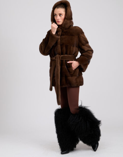 26/27 Cappotto in visone demi
